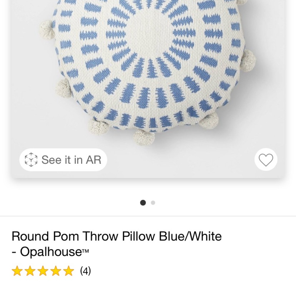 Opalhouse Round Throw Pillow
